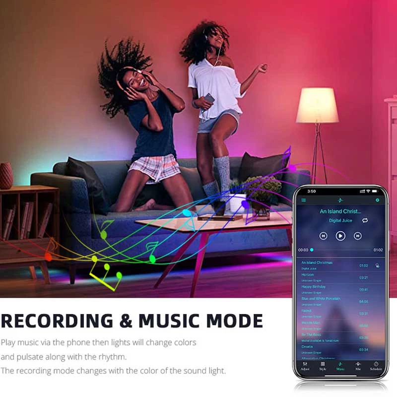 Світлодіодна RGB лампочка Smart bulb light 1 with Bluetooth E27 with app – White. Фото 6 з 6