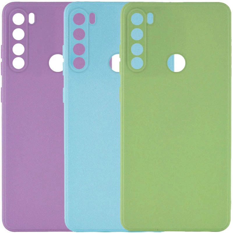 Кольоровий силіконовий чохол із захистом камери на Xiaomi Redmi Note 8 фото 1 з 1