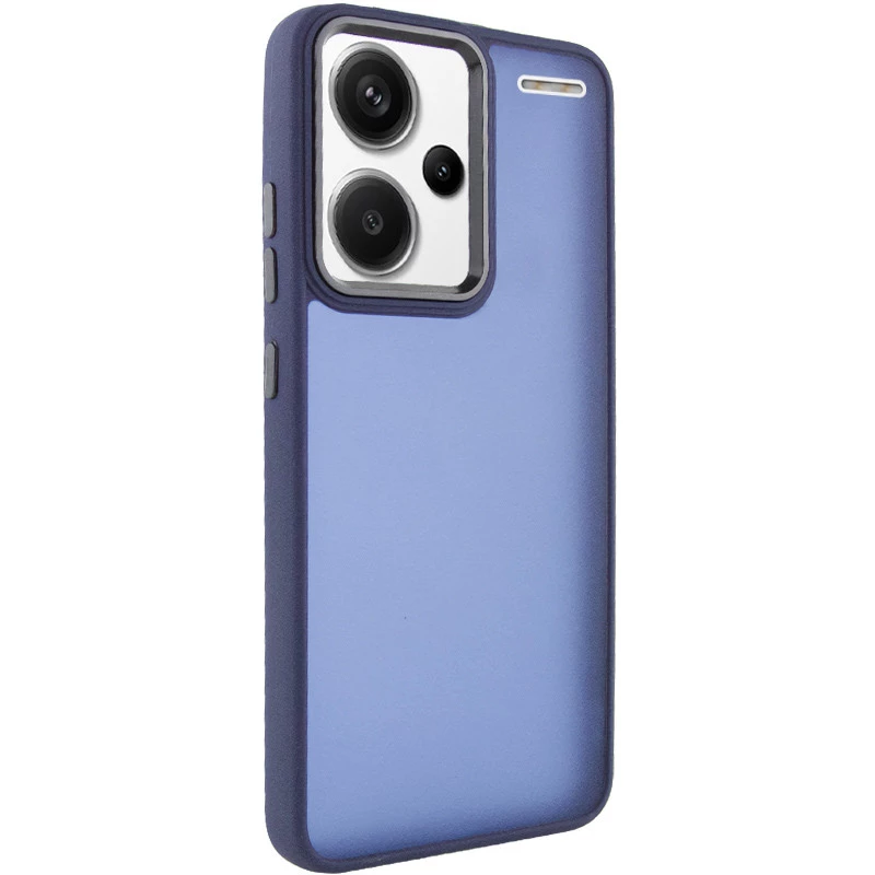 

Чехол TPU+PC Lyon Frosted на Xiaomi Redmi Note 13 Pro+ (Синий / Navy Blue), Синій / navy blue