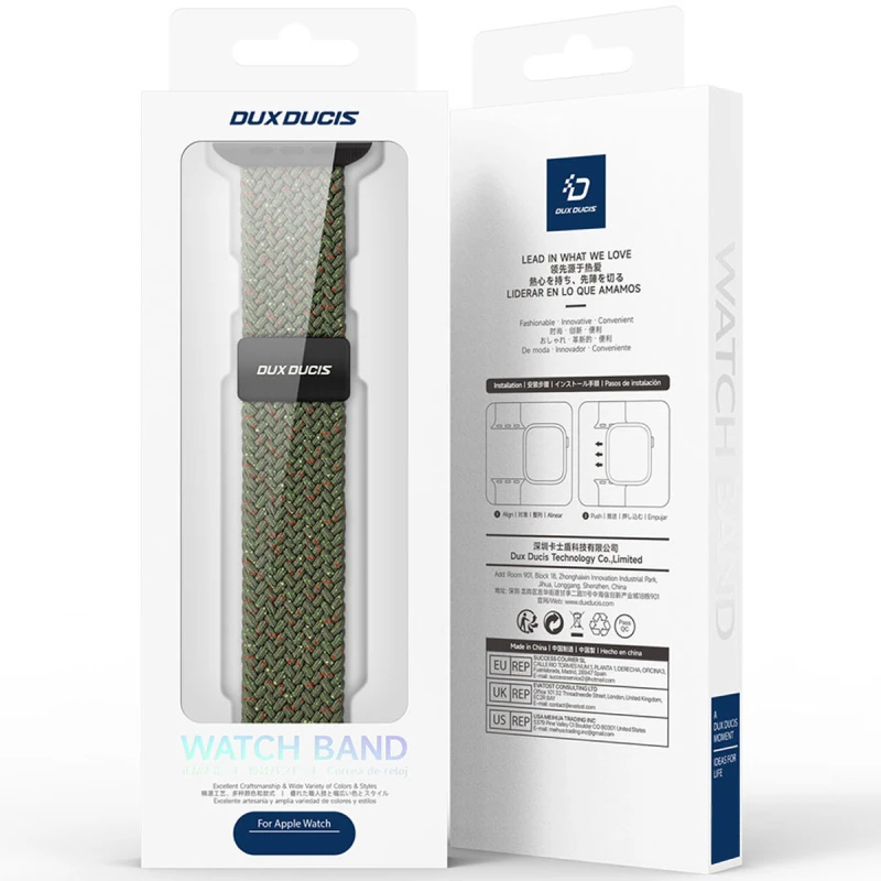 Ремінець Dux Ducis Mixture Ultra для Apple Watch 42(ser.1-3)/44/45/46/49mm – Starry Olive. Фото 6 з 8