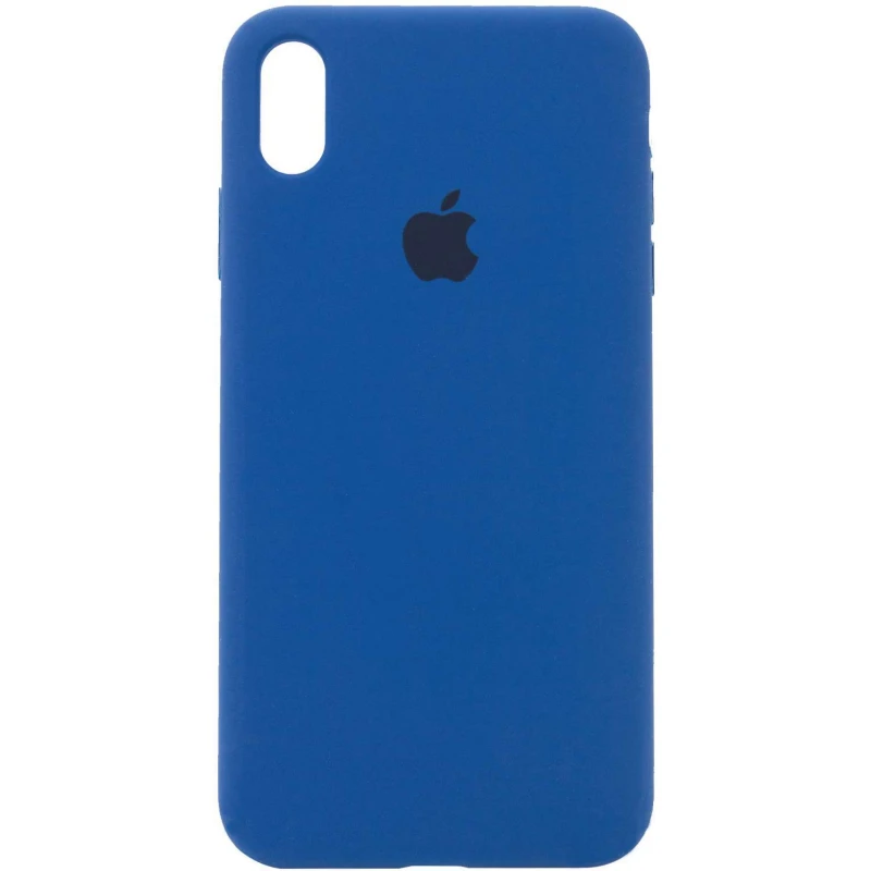 

Чохол Silicone Case з закритим низом на Apple iPhone XS (5.8") (Синій / Navy Blue)