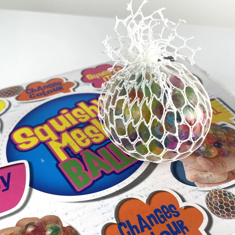 Игрушка-антистресс "Mesh Squish Ball" – Rainbow. Фото 4 из 4