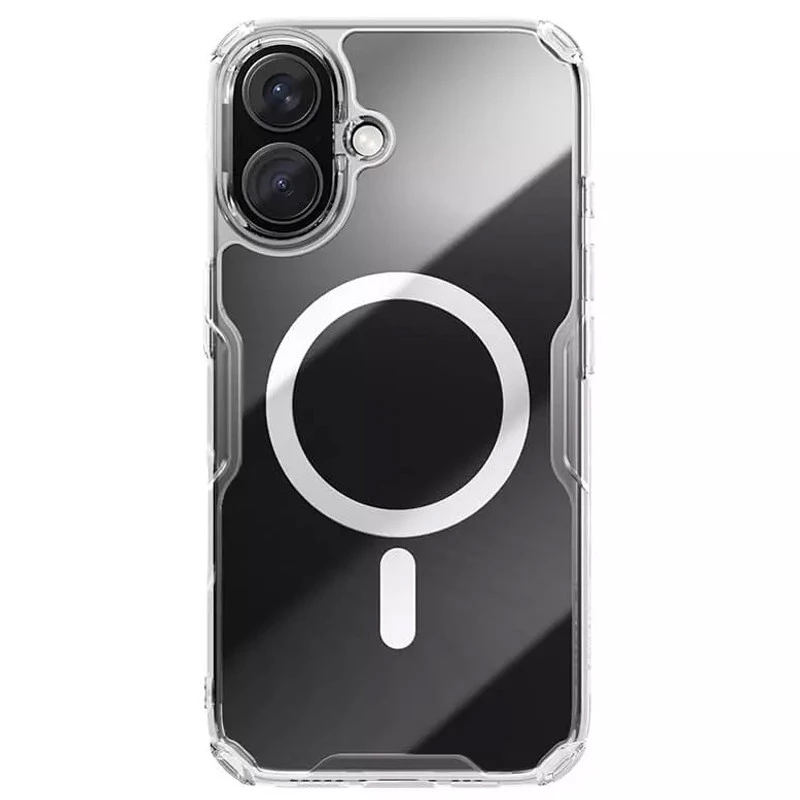 TPU чехол Nillkin Nature Pro с MagSafe для Apple iPhone 16 Plus – Бесцветный (прозрачный). Фото 2 из 8