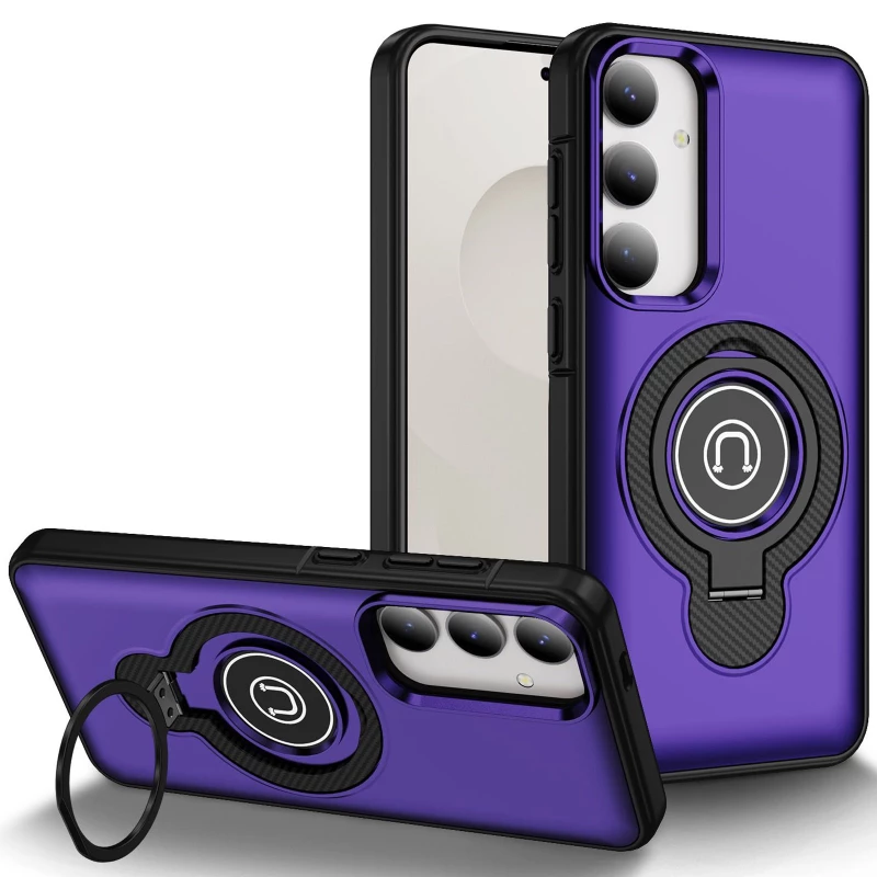 TPU+Textured PC Magnet для Samsung Galaxy S24+ – Purple. Фото 1 из 4