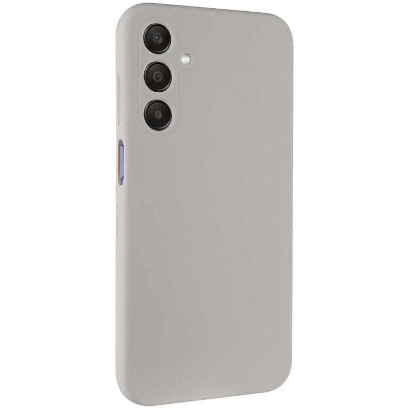 Кольоровий силіконовий чохол GETMAN із закритою камерою для Samsung Galaxy S26 Pro – Сірий / Lavender. Фото 1 з 1