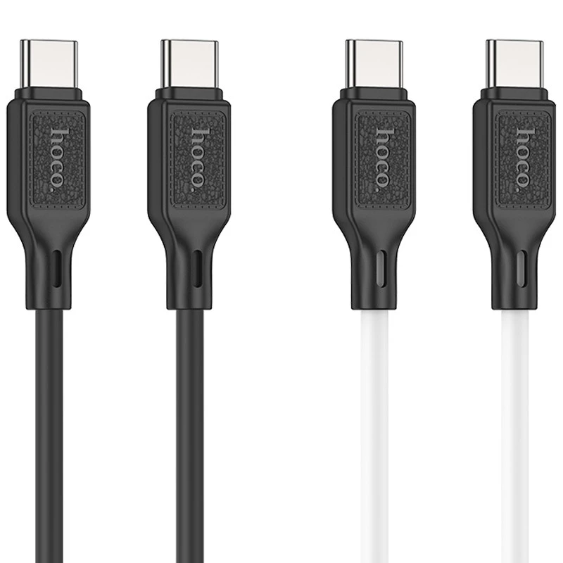 Дата кабель Hoco X90 Cool silicone Type-C to Type-C 60W (1m) фото 1 з 1