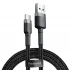 Дата кабель Baseus Cafule Type-C Cable 3A (0.5m) – Сірий / Чорний. Фото 1 з 6