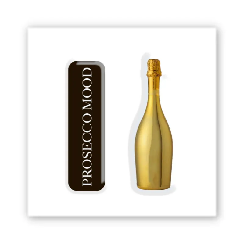 Стікер 3D до 5см Double Collection – PROSECCO MOOD. Фото 1 з 3