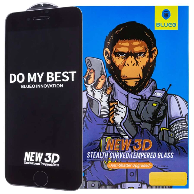 

Захисне 3D скло Blueo Stealth на Apple iPhone 8 plus (5.5") (Чорний)