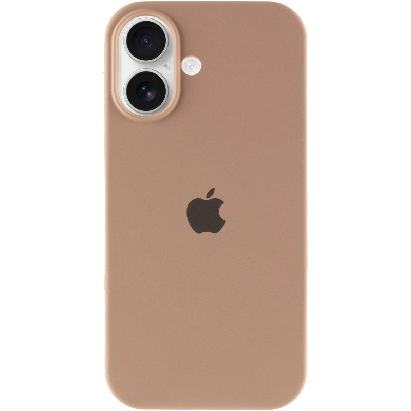 Чохол Silicone Case з закритим низом на Apple iPhone 16 – Бежевий / Desert Gold. Фото 3 з 6