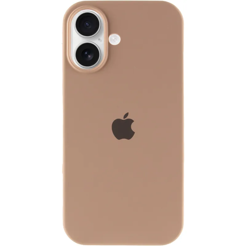 Чехол Silicone Case с закрытым низом для Apple iPhone 17 (6.3") – Бежевый / Desert Gold. Фото 3 из 6