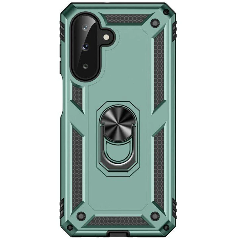 Протиударний чохол Serge Ring з кільцем на Samsung Galaxy A26 5G – Зелений. Фото 3 з 7