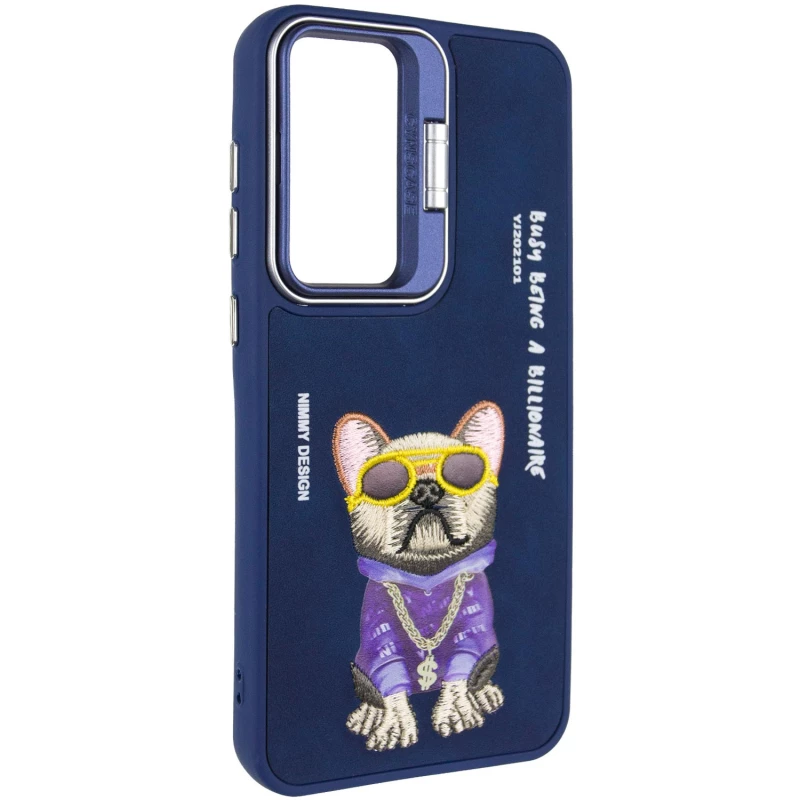 TPU+PC чехол с животными для Xiaomi Redmi 13C – Blue Dog. Фото 2 из 7