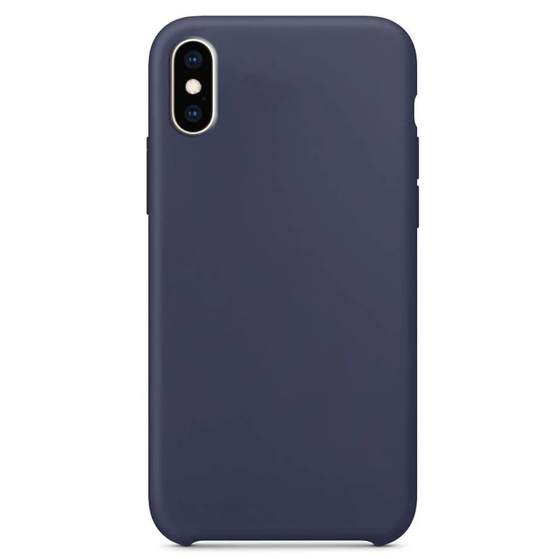 

Чехол Silicone Case без лого для Apple iPhone XS Max (6.5") (Синий / Midnight Blue), Синій / midnight blue