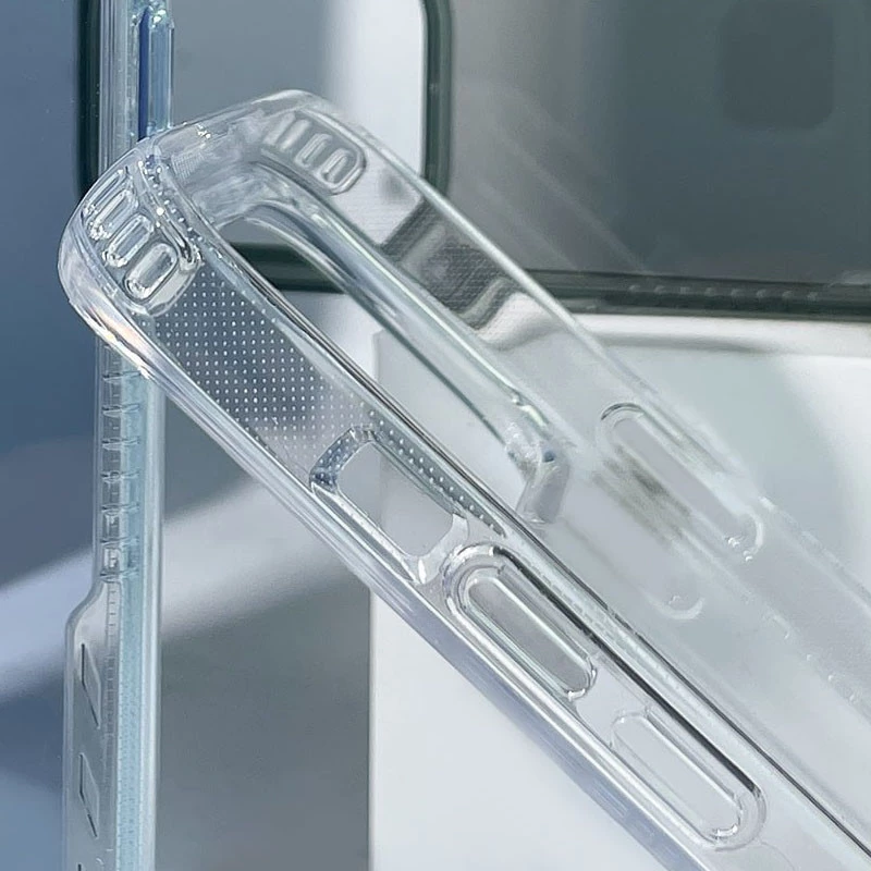 Ребристый силиконовый чехол на Apple iPhone 14 (6.1") – Clear. Фото 3 из 3