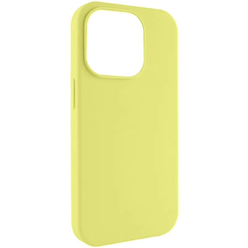 Чехол Silk (AA) NO LOGO with Magnetic Fit для Apple iPhone 17 Pro (6.3") – Желтый / Lemon Yellow. Фото 1 из 1