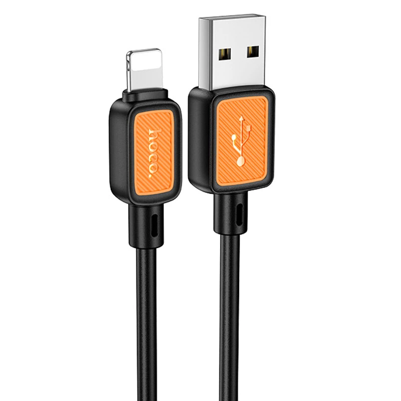 Дата кабель Hoco X108 Benefit USB to Lightning 2.4A (1m) – Black. Фото 1 из 5