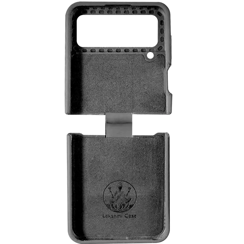Чохол Foldables Silicone Cover Lakshmi (AAA) для Samsung Galaxy Z Flip5 – Чорний / Black. Фото 3 з 6
