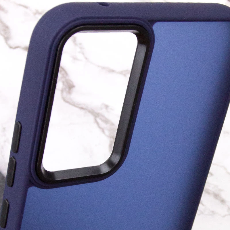 Чехол TPU+PC Lyon Frosted на Samsung Galaxy A15 4G/5G – Синий / Navy Blue. Фото 9 из 12