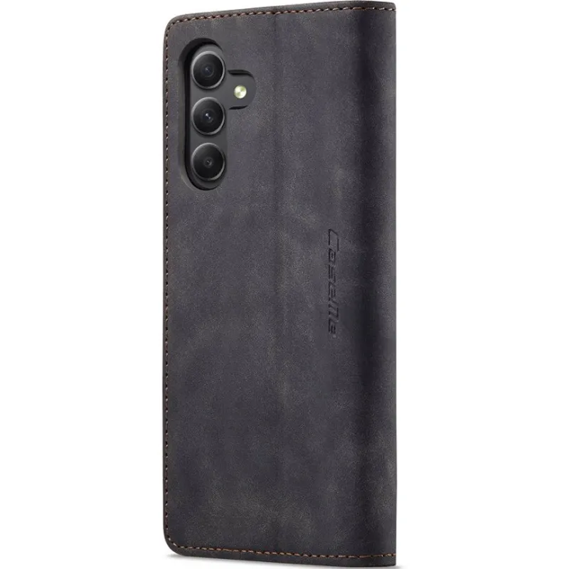 Шкіряний чохол-книжка CaseMe Velvet Nubuck для Samsung Galaxy A27 – Black. Фото 5 з 5