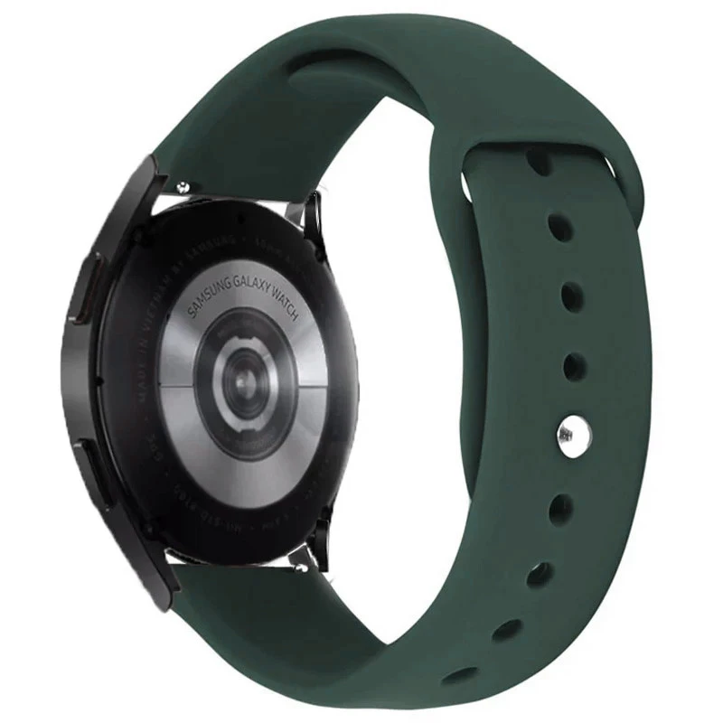 Силіконовий ремінець Sport для Smart Watch 20mm – Зелений / Army green. Фото 1 з 1