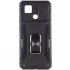 Ударостійкий чохол Square Ring зi шторкою на камеру на Xiaomi Redmi 9C – Чорний / Black. Фото 3 з 6