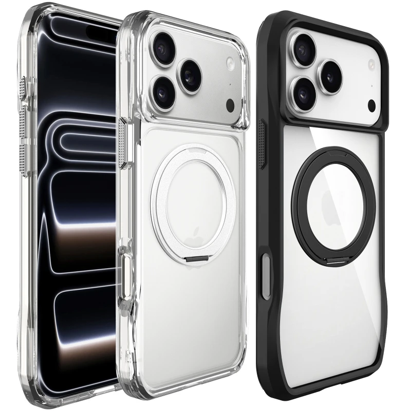 TPU+PC чохол Space Octagon MagSafe with aluminium ring для Apple iPhone 17 Pro (6.3") фото 2 з 2