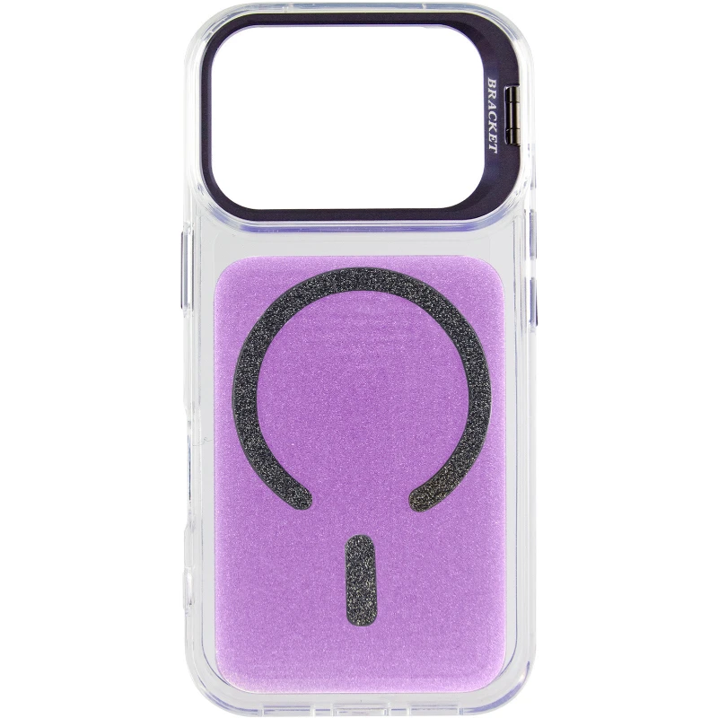 Чохол TPU+PC Jewel Sparkle with MagSafe для Apple iPhone 17 Pro (6.3") – Lavender Glitter. Фото 4 з 8