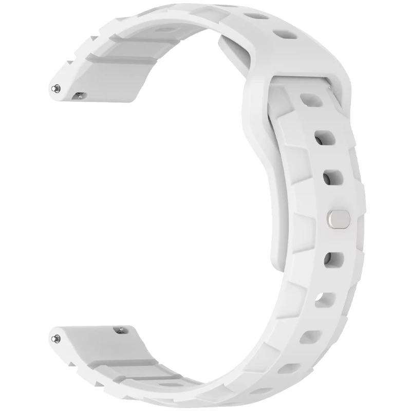 Силіконовий ремінець Defense для Smart Watch 20mm – White. Фото 2 з 3