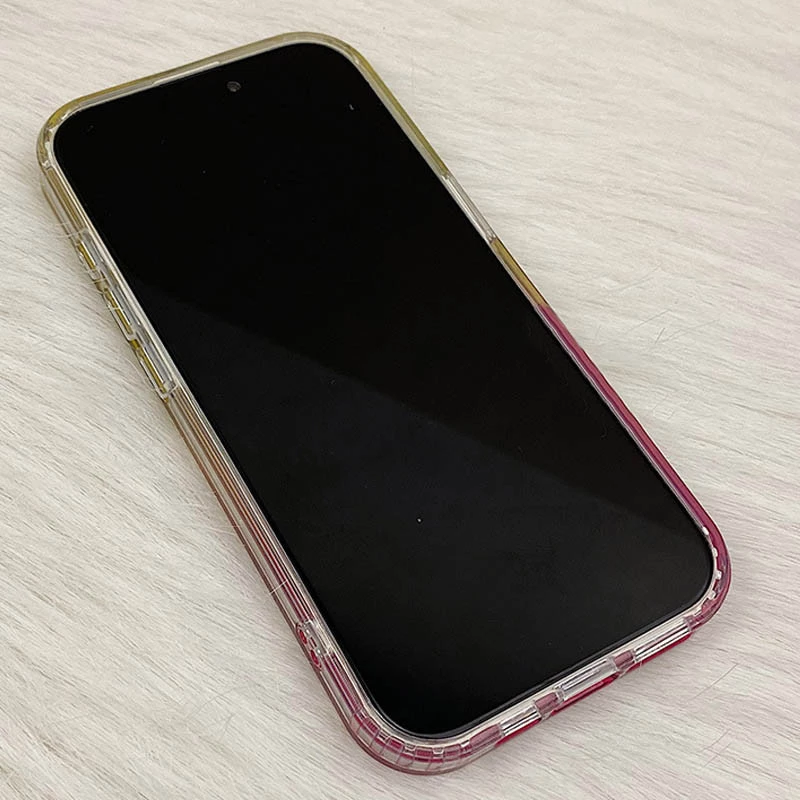 Силіконовий чохол Shiny Mountain (MagFit) для Apple iPhone 13 Pro (6.1") – Yellow / Pink. Фото 3 з 3