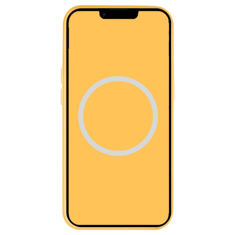 Чехол Silicone case (AAA) with Magsafe and Animation для Apple iPhone 15 Pro (6.1") – Желтый / Sunshine. Фото 3 из 3