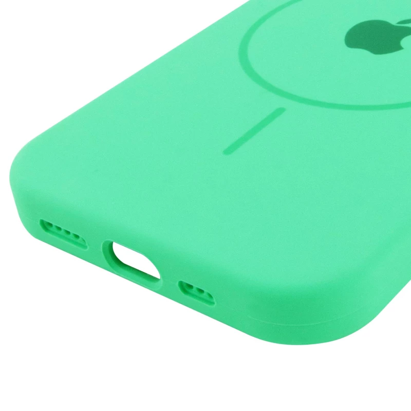 Чехол Silicone Armor Max with MagSafe для Apple iPhone 12 (6.1") – Зеленый / Spearmint. Фото 6 из 6