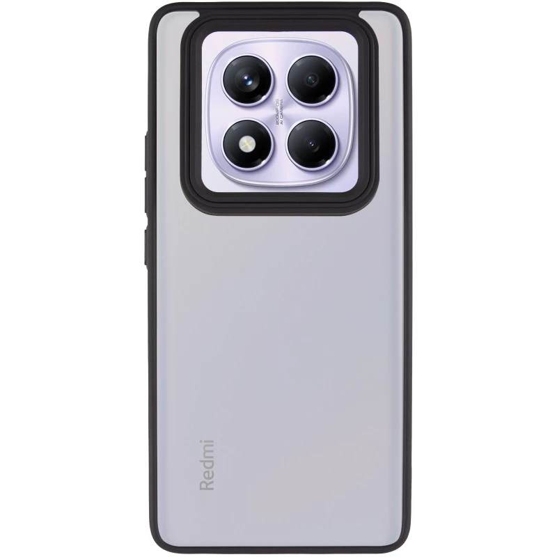 Чохол TPU+PC Lyon Frosted на Xiaomi Redmi Note 14 Pro 4G – Black. Фото 6 з 9