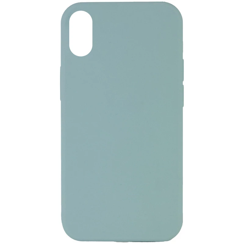 Чохол з закритим низом Silicone Case на Apple iPhone XR (6.1") – Бірюзовий / Turquoise. Фото 1 з 3