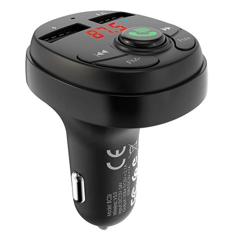 

АЗУ FM модулятор Borofone BC26 Music joy (Черный), Чорний