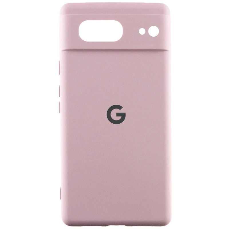 Чехол Silicone Case Lakshmi Premium L с закрытой камерой для Google Pixel 7 – Розовый / Pink Sand. Фото 2 из 3