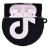 Силиконовый футляр Logo series для наушников AirPods 1/2 + карабин – TikTok. Фото 2 из 4