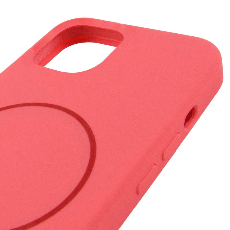 Чохол Silk Full Protective (AA) NO LOGO with Magnetic Fit для Apple iPhone 11 (6.1") – Кавуновий / Watermelon red. Фото 5 з 6