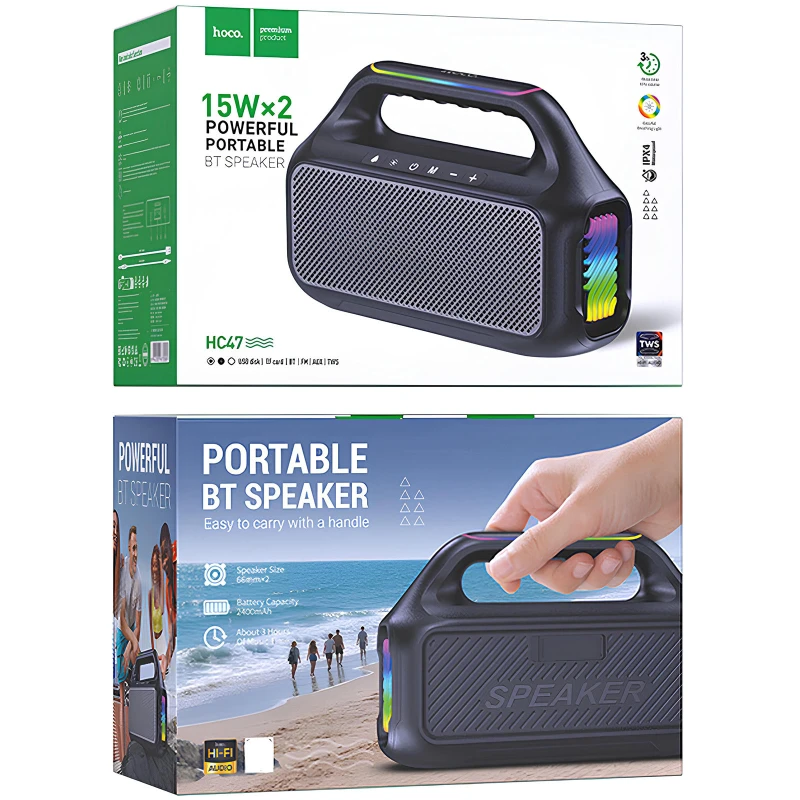 Bluetooth Колонка Hoco HC47 Delight – Black. Фото 4 з 4