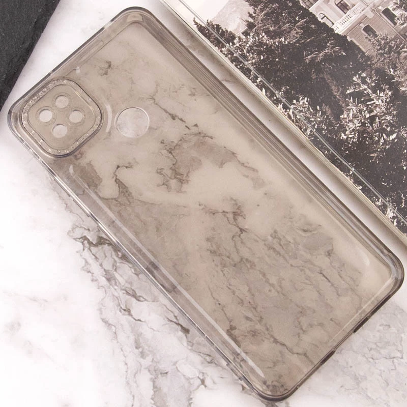 Силиконовый чехол с узором на Xiaomi Redmi 9C – Серый. Фото 4 из 7