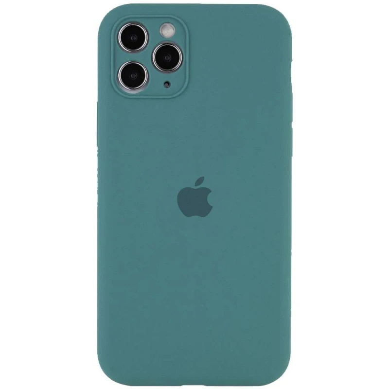 

Чехол Silicone Case с защитой камеры для Apple iPhone 12 Pro Max (6.7") (Зеленый / Pine green), Зелений / pine green