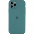 Чехол Silicone Case с защитой камеры для Apple iPhone 12 Pro Max (6.7") – Зеленый / Pine green. Фото 1 из 2