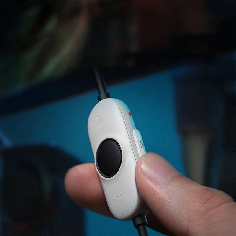 Накладні навушники Baseus OS GoPlay 1+ Max Gaming (USB-A/2m) (A00181003213-00) – Moon White. Фото 7 з 8