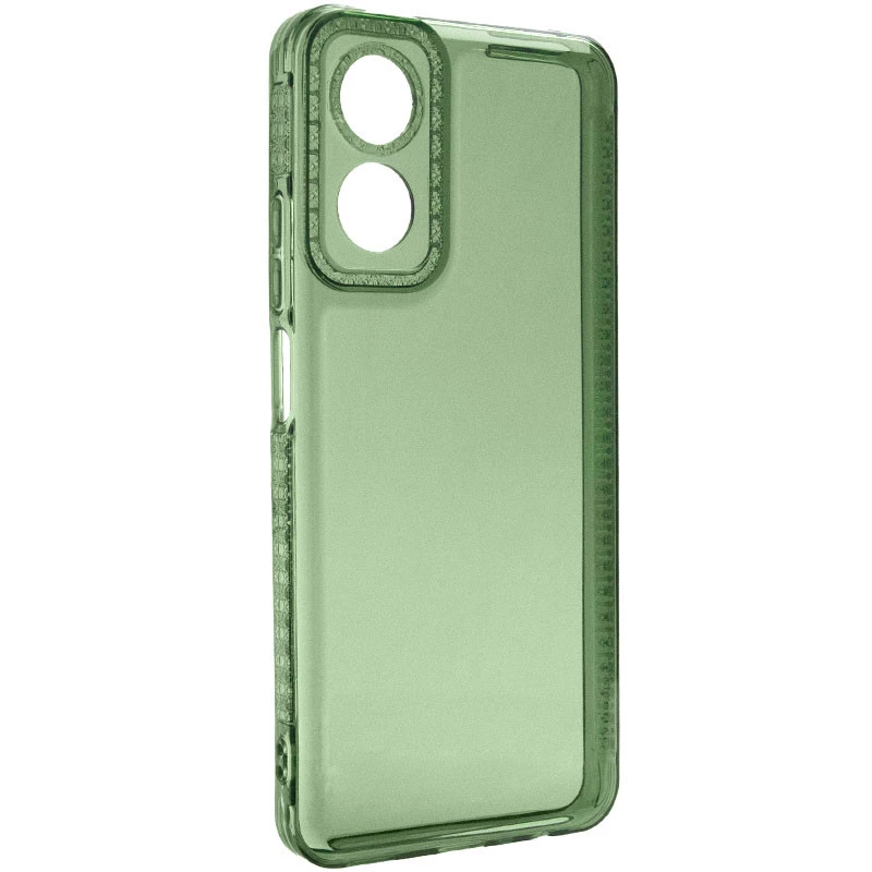 Силиконовый чехол с узором на Oppo A17 – Зеленый. Фото 2 из 10