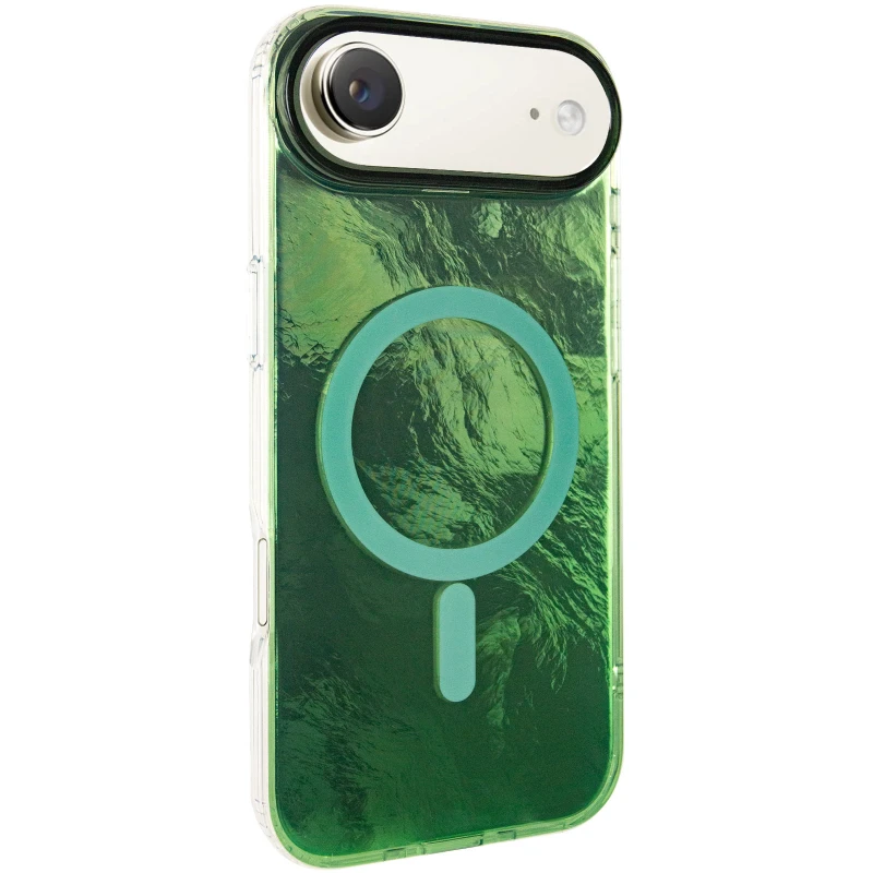 Силіконовий чохол Shiny Mountain (MagFit) для Apple iPhone 17 Air (6.5") – Green. Фото 2 з 8
