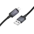 Дата кабель Hoco X118 Generous with display USB to Lightning 2.4A (1m) – Black. Фото 3 из 6
