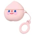 Силиконовый футляр Smile Fruits series для наушников AirPods 1/2 + кольцо – Peach 2. Фото 1 из 3