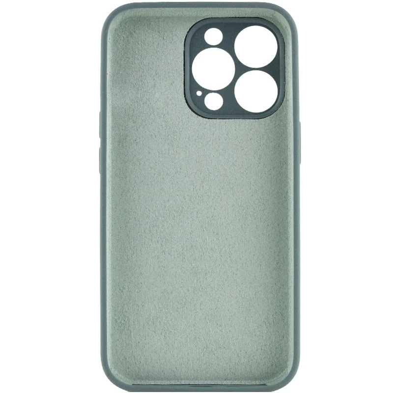 Чехол с защитой камеры Silicone Case для Apple iPhone 13 Pro Max (6.7") – Зеленый / Pine green. Фото 2 из 3