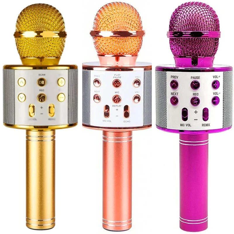 Караоке Мікрофон-колонка WS858 фото 1 з 2