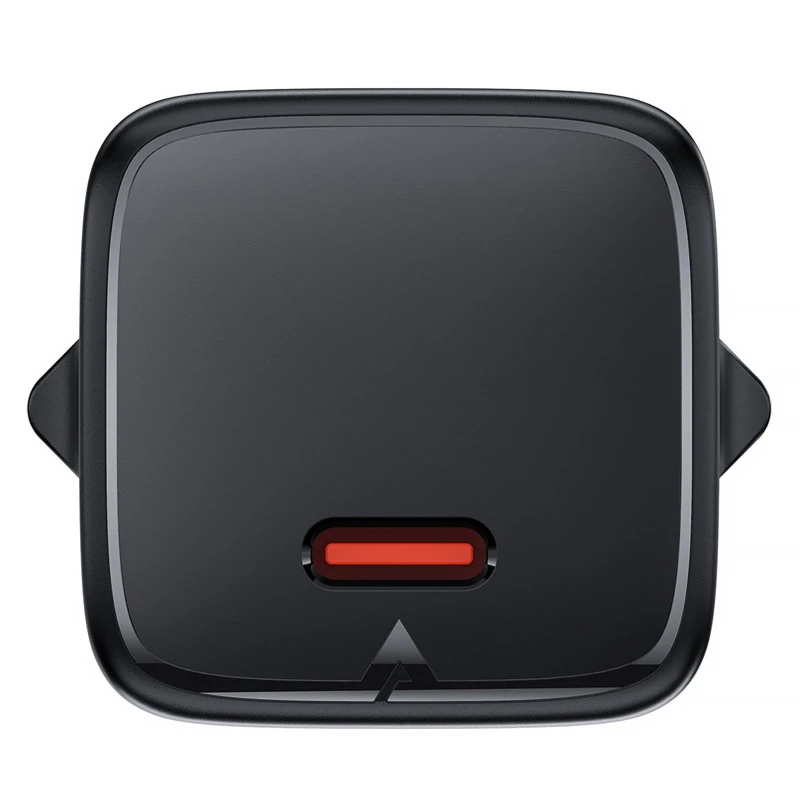 СЗУ Acefast A117 mini PD20W GaN (1USB-C) + кабель Type-C to Lightning – Black. Фото 3 из 6